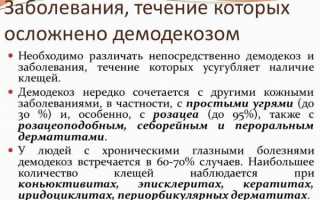 Клещи на лице демодекоз лечение